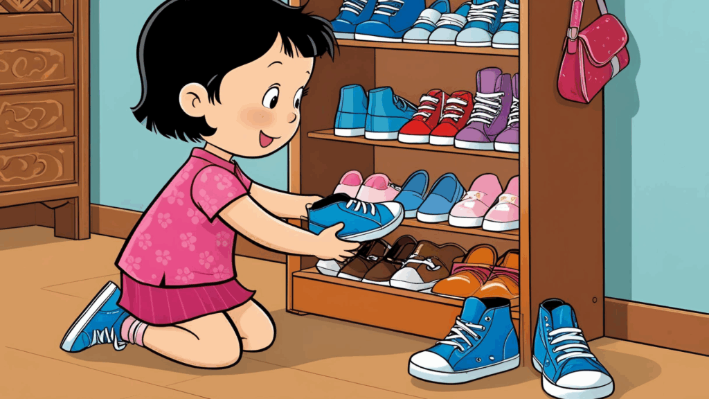 This image illustrates when I let my child do chores